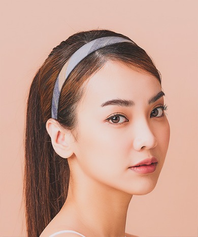 UD Hairband Linen Herringbone Multi