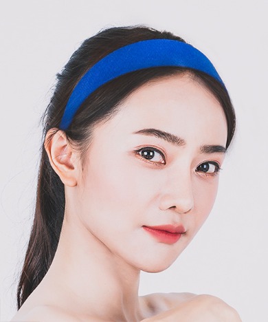 UD Wide Hairband Linen Blue